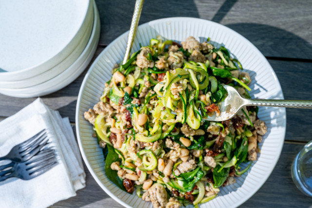 Zoodles and Chicken Sausage